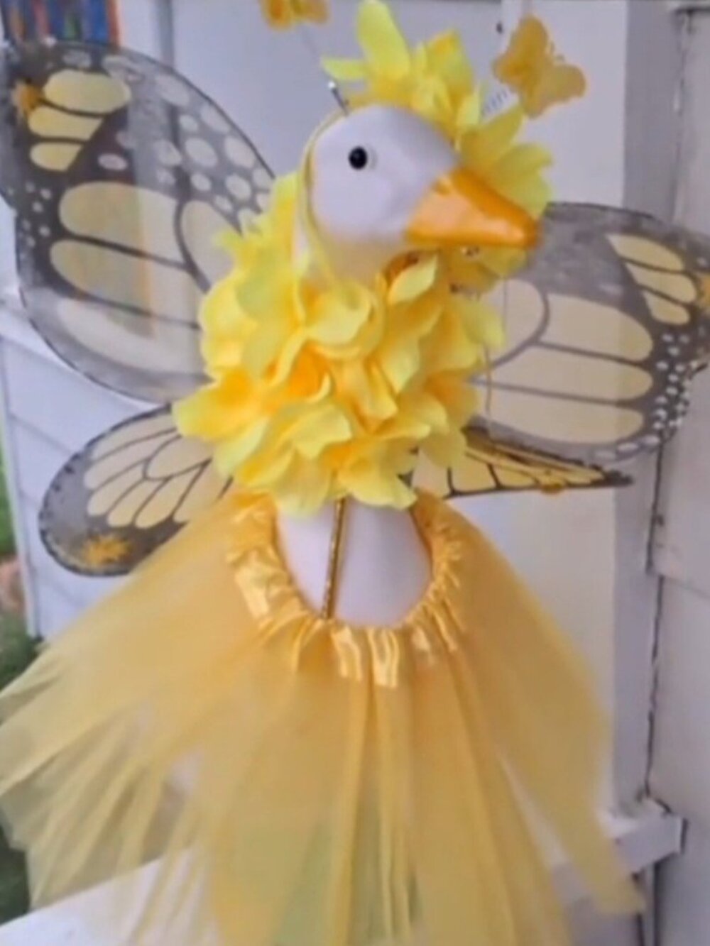 Butterfly Porch Goose Outfit Headpiece Tutu GOOSE NOT INCLUDED 5 Pieces Wings